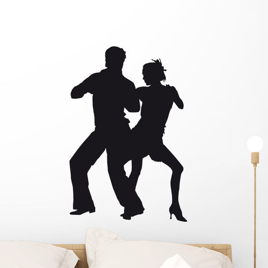 Silhouette Dancers Latin-american Dances