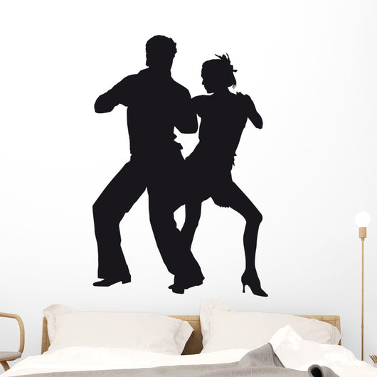 Silhouette Dancers Latin-american Dances
