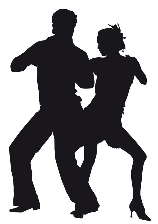 Silhouette Dancers Latin-american Dances