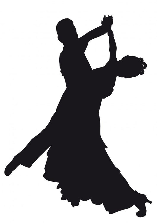 Silhouette Dancers Latin-american Dances