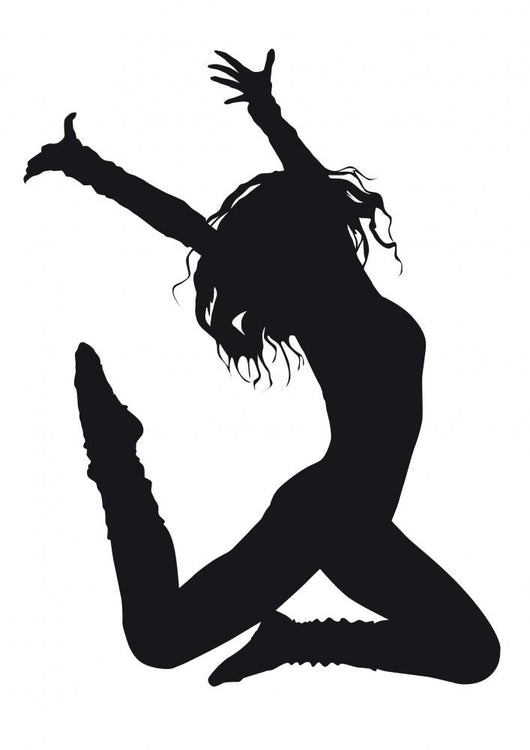 Dancer Silhouette White