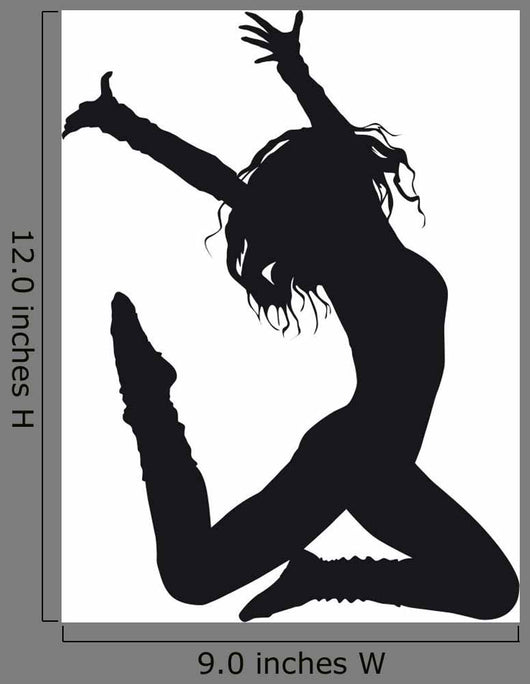 Dancer Silhouette White