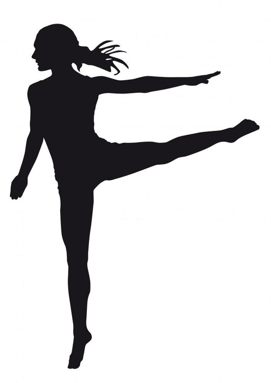 Dancer Silhouette White