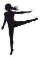 Dancer Silhouette White