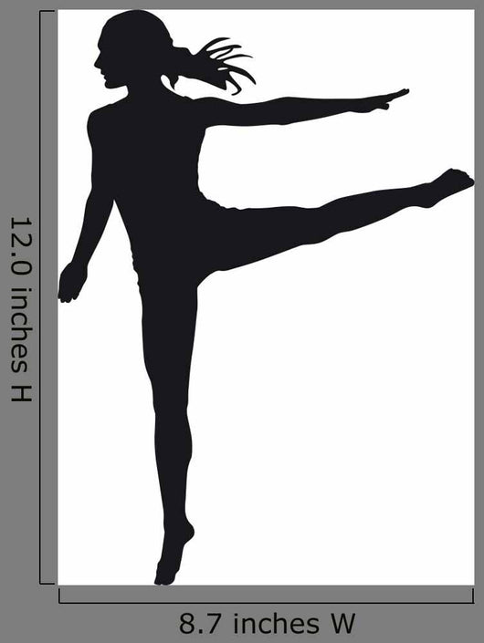 Dancer Silhouette White