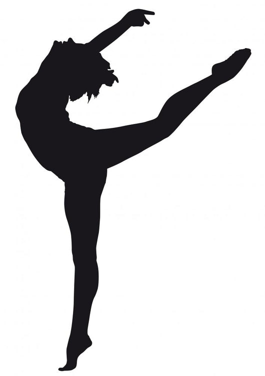 Dancer Silhouette White