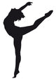 Dancer Silhouette White