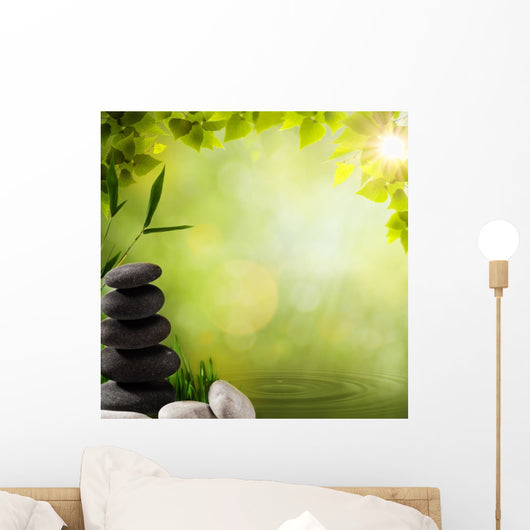 Abstract Asian Backgrounds with Wall Decal