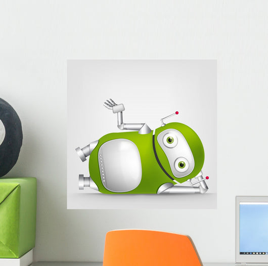 Cute Robot Wall Decal