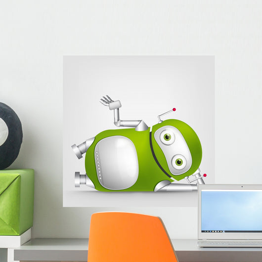 Cute Robot Wall Decal