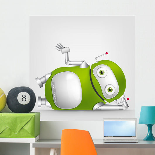 Cute Robot Wall Decal