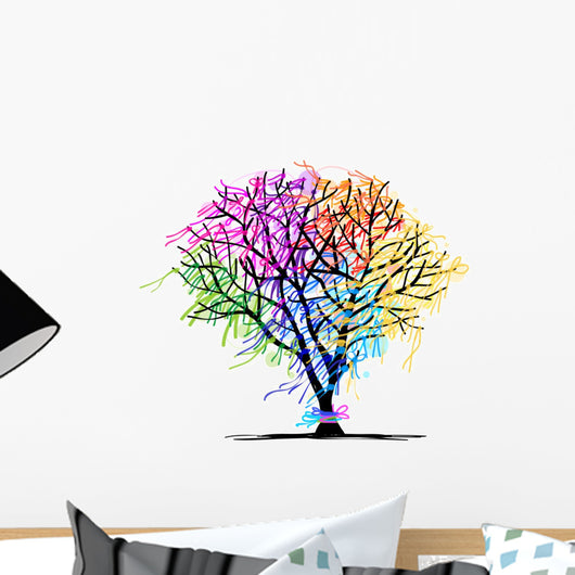 Abstract Tree with Ribbons