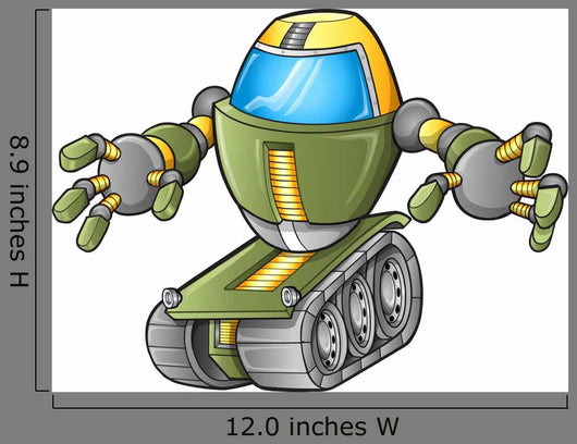 Evil Robot Tank Vector