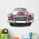 Red retro automobile Wall Decal