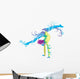 Gymnastic Performer with Abstract