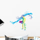Gymnastic Performer with Abstract