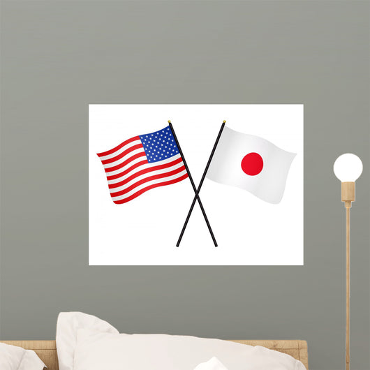 Flags Usa and Japan