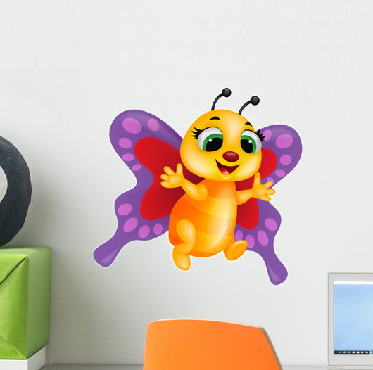 Funny Butterfly Cartoon