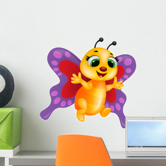 Funny Butterfly Cartoon