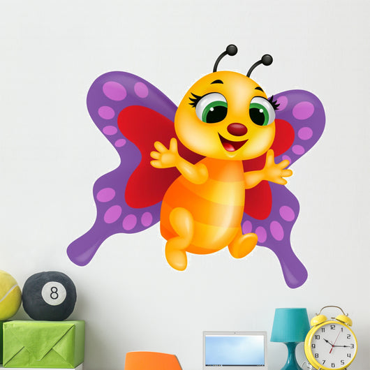 Funny Butterfly Cartoon