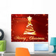 Merry Christmas and Christmas Wall Mural
