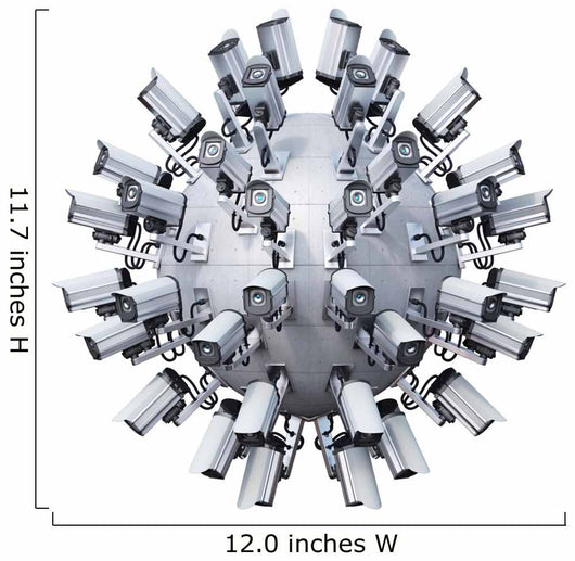 Security Cameras Spherical Wall Decal