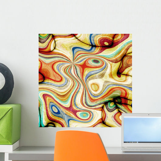 Abstract Blended Colors Wall Decal