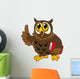 Cartoon Owl Bird with Wall Decal