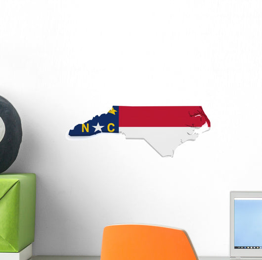 North Carolina Map Wall Decal