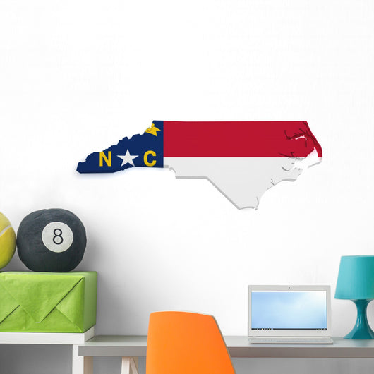 North Carolina Map Wall Decal
