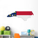 North Carolina Map Wall Decal