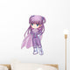 Chibi style illustration of a super-heroine Wall Decal