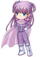 Chibi style illustration of a super-heroine Wall Decal