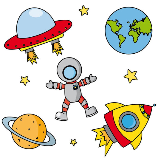 Icons Space Wall Mural