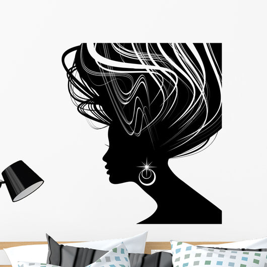 Woman Face Silhouette with