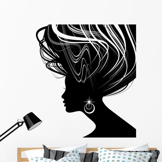 Woman Face Silhouette with