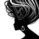 Woman Face Silhouette with