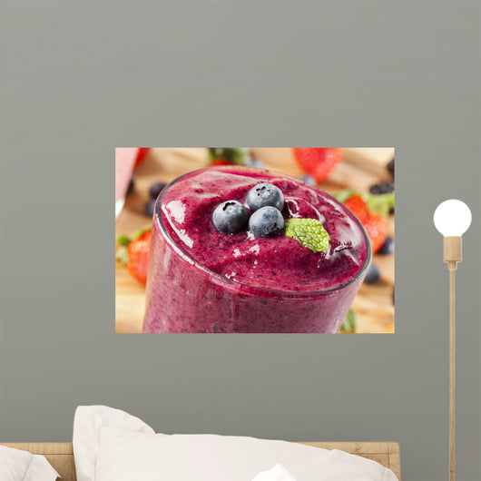 Fresh Organic Blueberry Smoothie