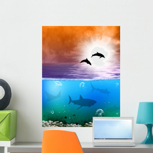 Diving Wall Mural