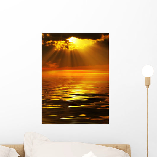 Solar beams Wall Mural