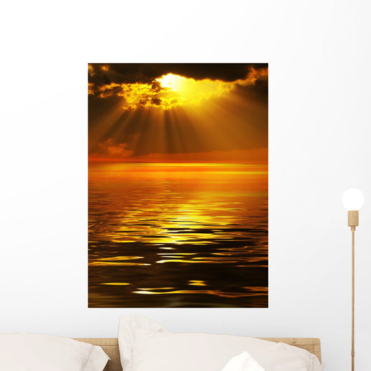 Solar beams Wall Mural