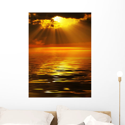 Solar beams Wall Mural
