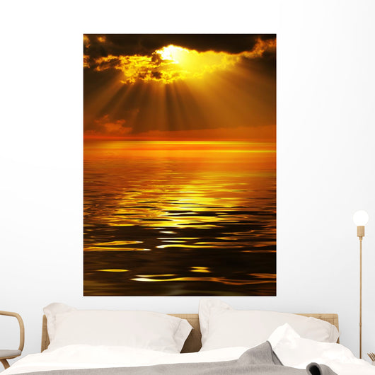 Solar beams Wall Mural