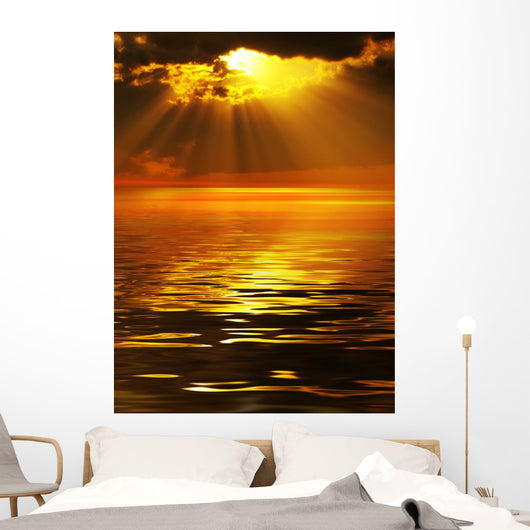 Solar beams Wall Mural