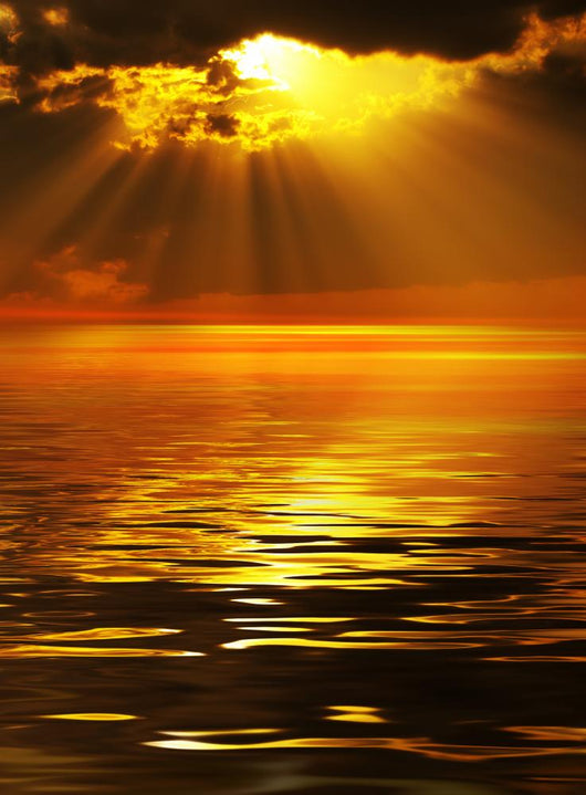 Solar beams Wall Mural