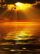 Solar beams Wall Mural