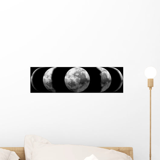 Phases of the moon Wall Mural