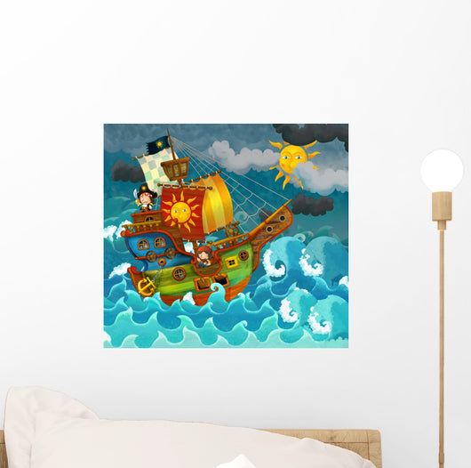 Pirates Sea Illustration for
