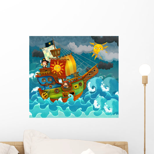 Pirates Sea Illustration for