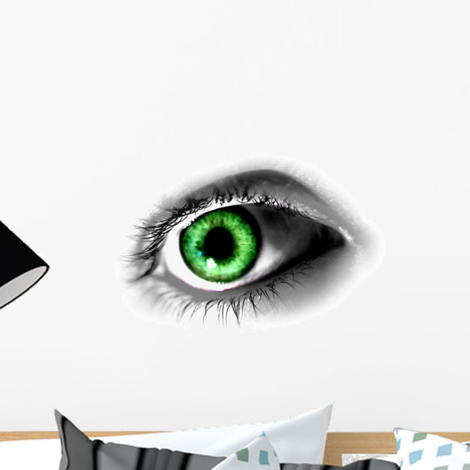 Abstract Green Eye Wall Decal